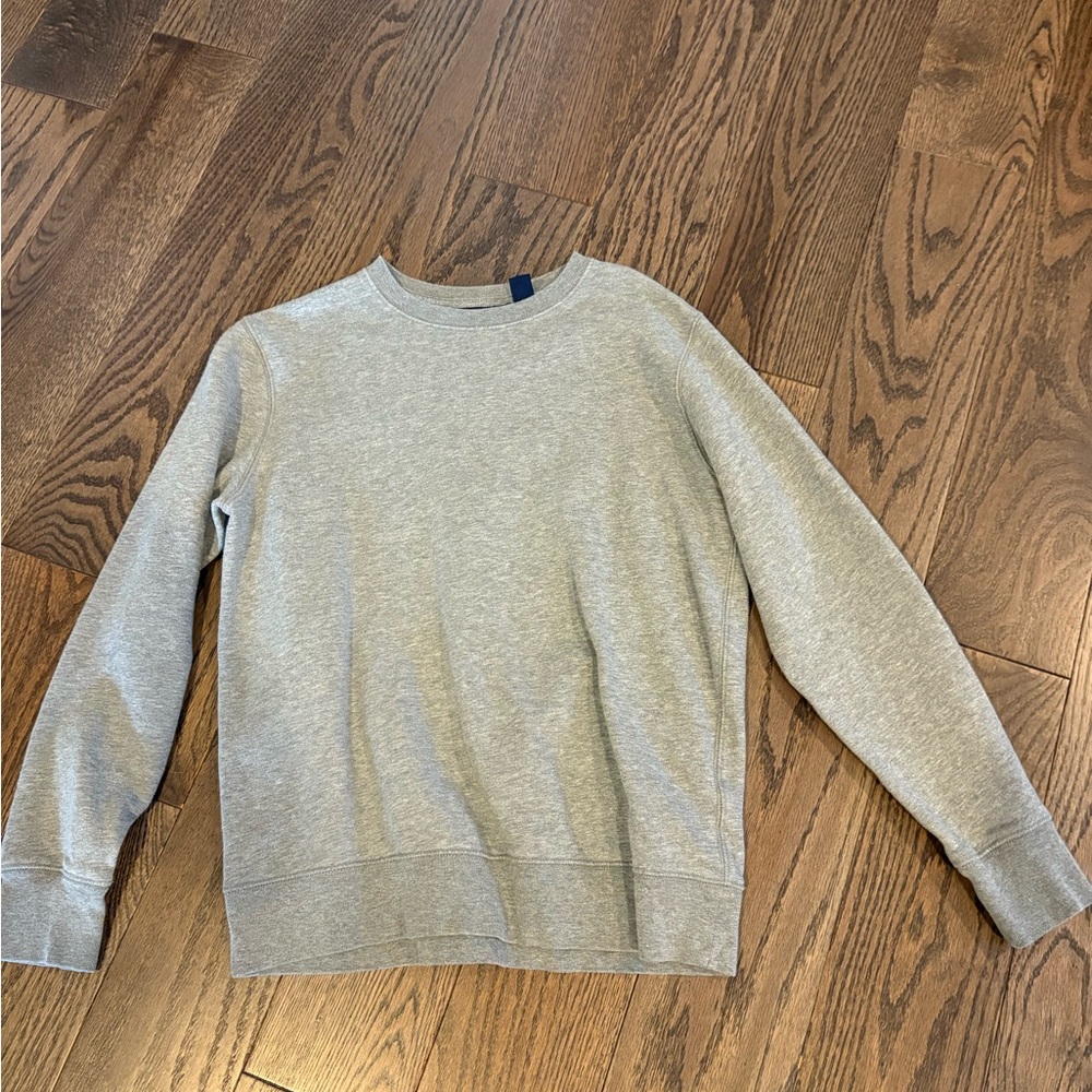 Lands' End Boy’s Gray Crewneck Sweater